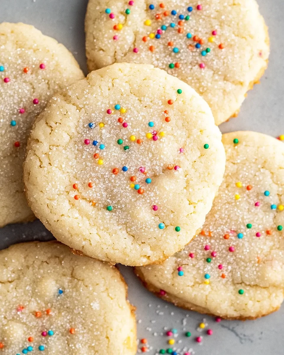 {3-Ingredient} Easy Sugar Cookies