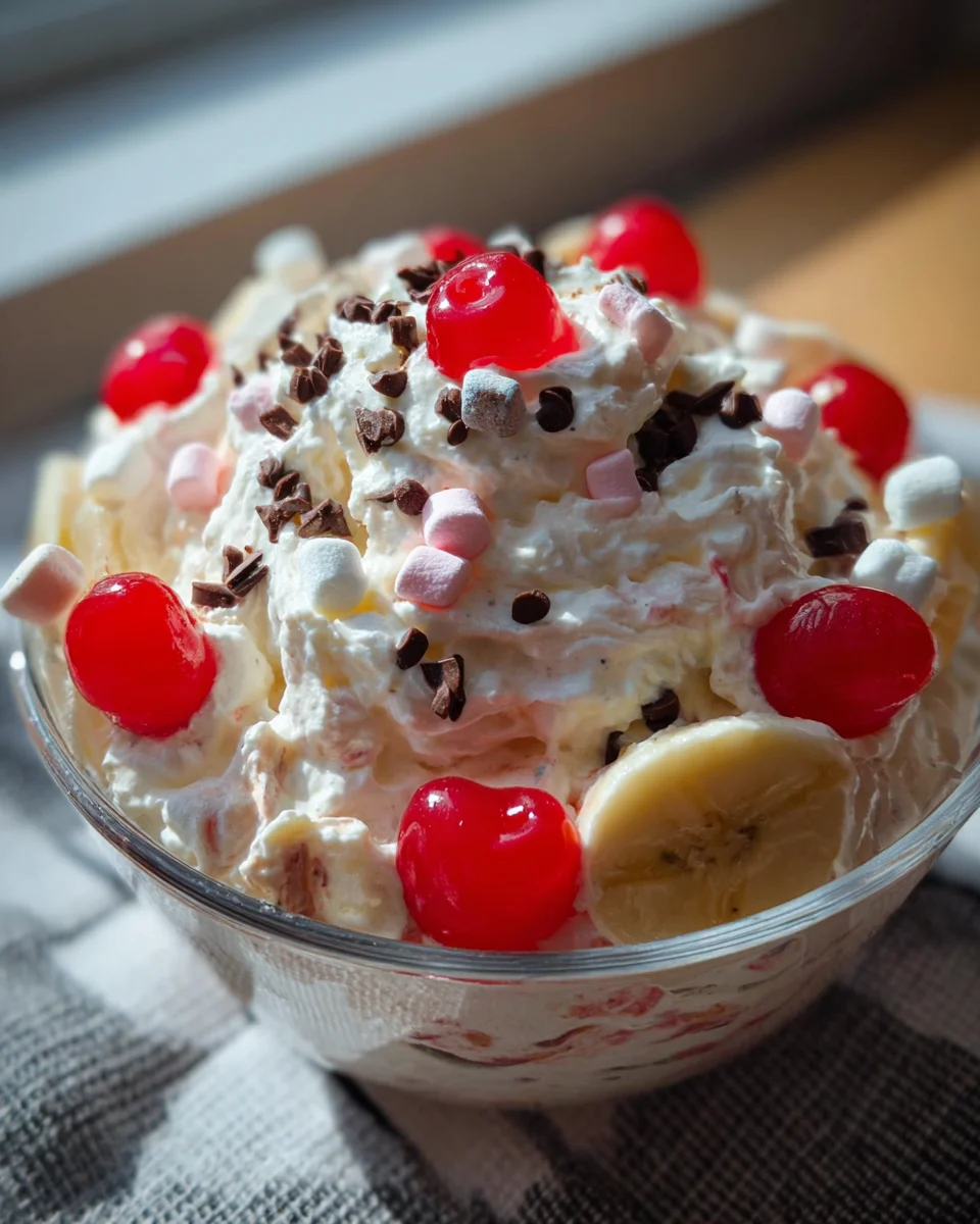 Banana Split Fluff Salad