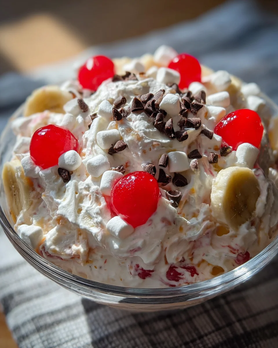 Banana Split Fluff Salad 17 Banana