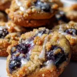 Blueberry Muffin Cookies With Streusel Topping
