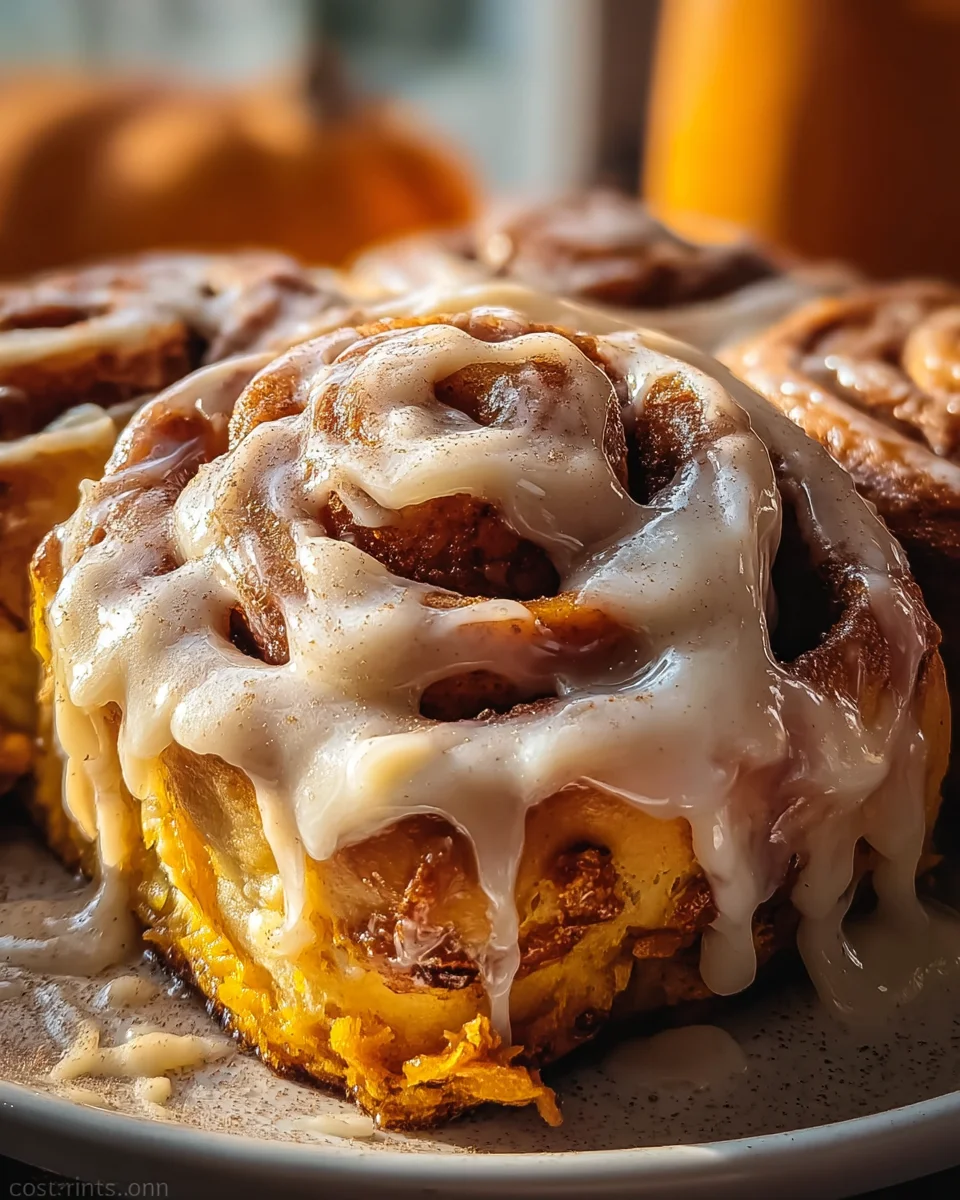 Brown Butter Pumpkin Cinnamon Rolls