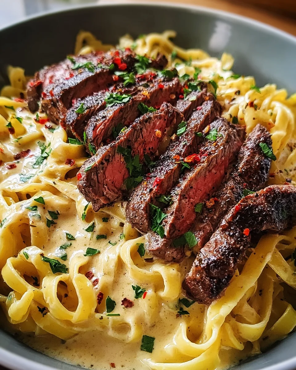 Cajun Steak Alfredo