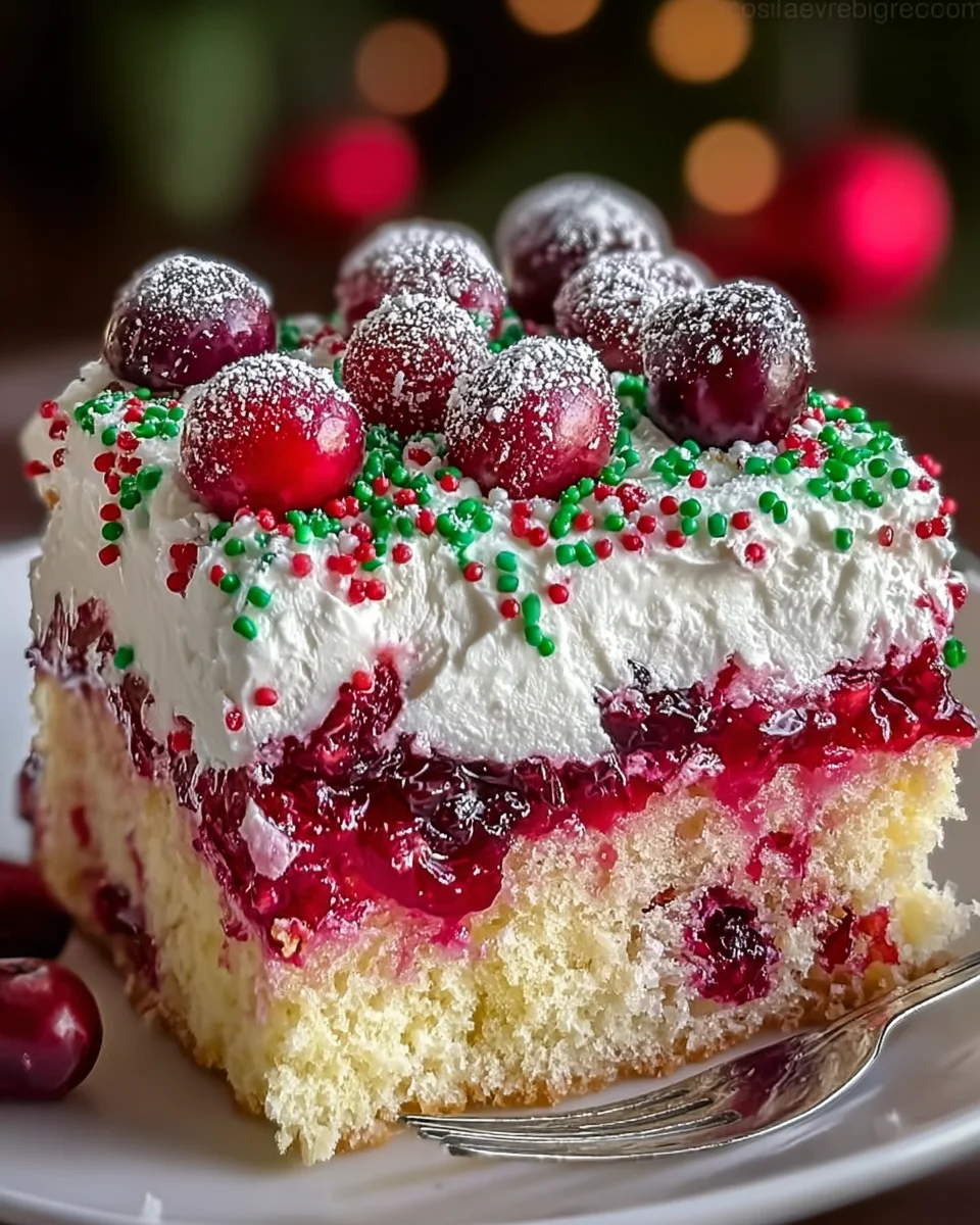 Cranberry Poke Cake 22 Cranberry