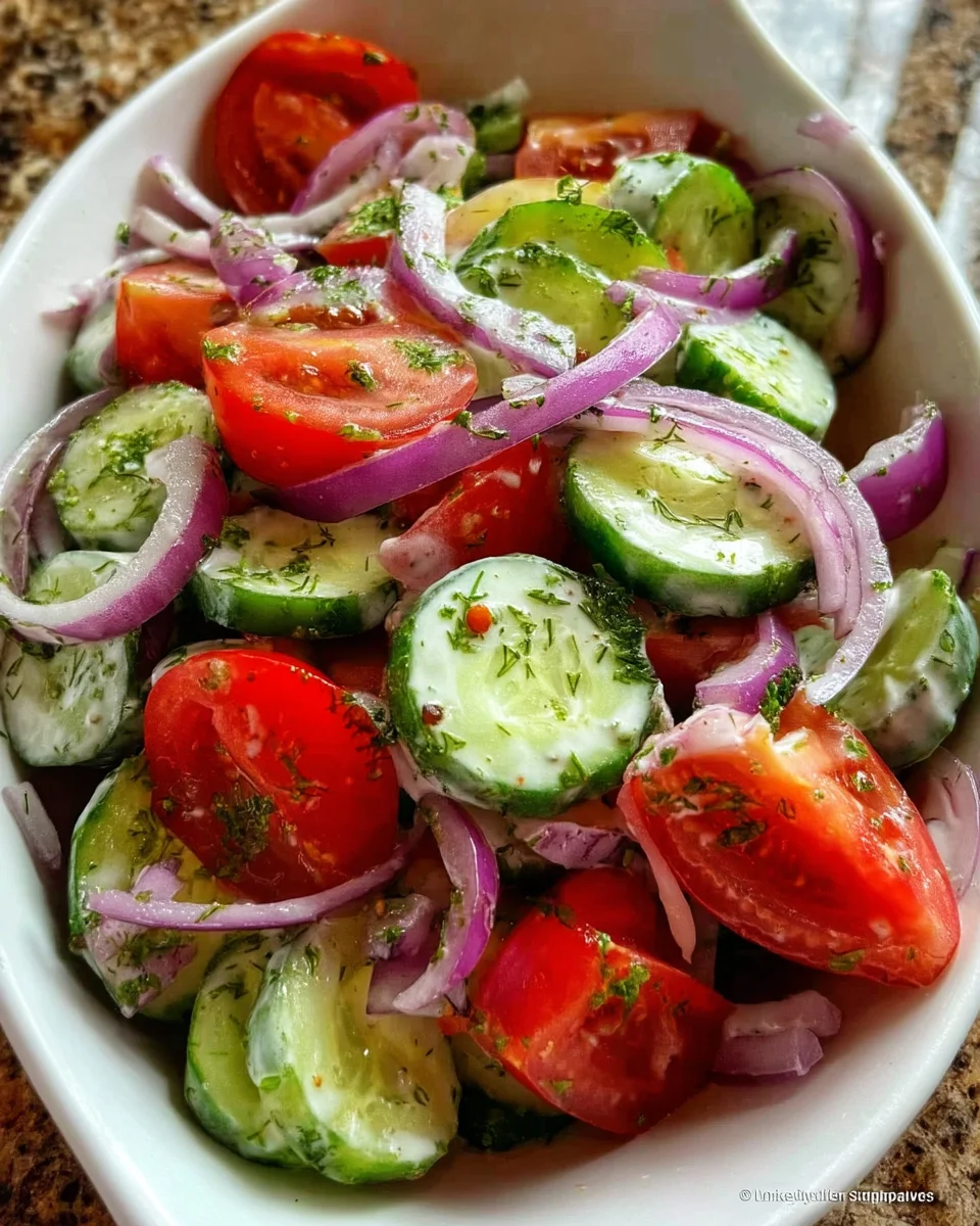 Cucumber Tomato And Onion Salad