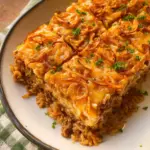 French Onion Ground Beef And Rice Casserole