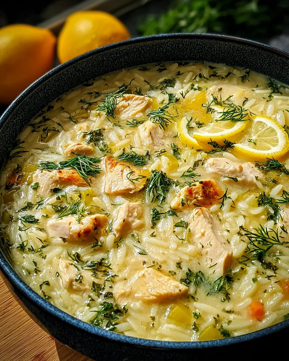 Greek Lemon Chicken Soup (Avgolemono)