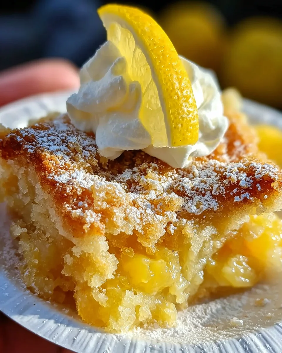 Magic Lemon Cobbler