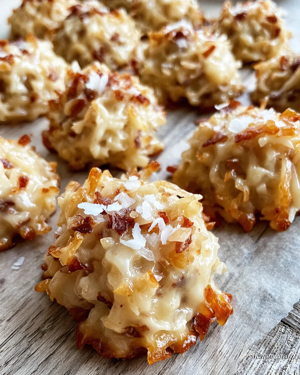 No-bake Coconut Praline Cookies