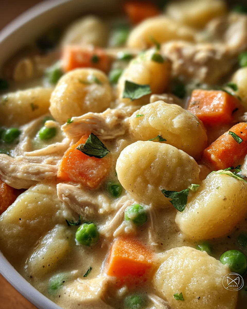 One Pot Gnocchi Chicken Pot Pie