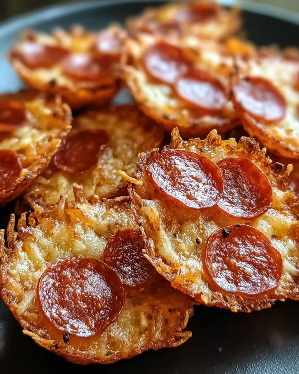 Pepperoni Cheese Crisps 13 Pepperoni