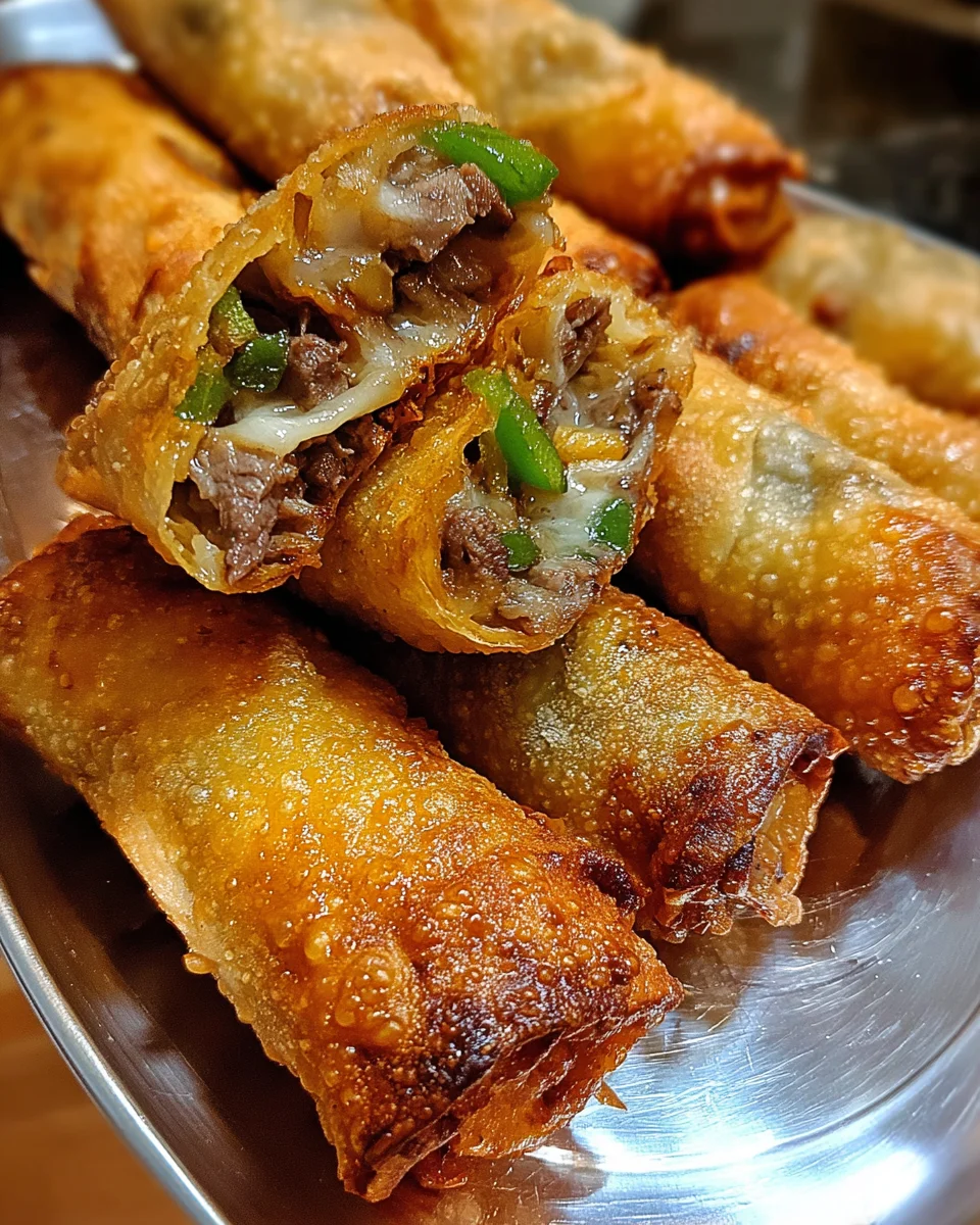 Philly Cheesesteak Egg Roll