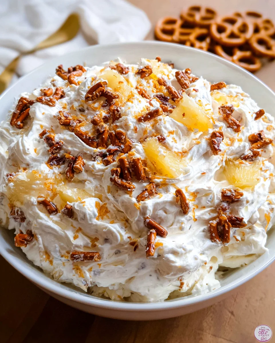 Pineapple Pretzel Fluff Salad