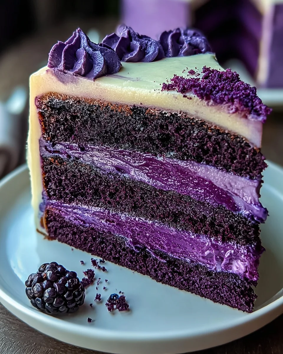 Purple Velvet Cake 25 Purple