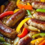 Slow Cooker Beer Bratwurst With Onions & Peppers