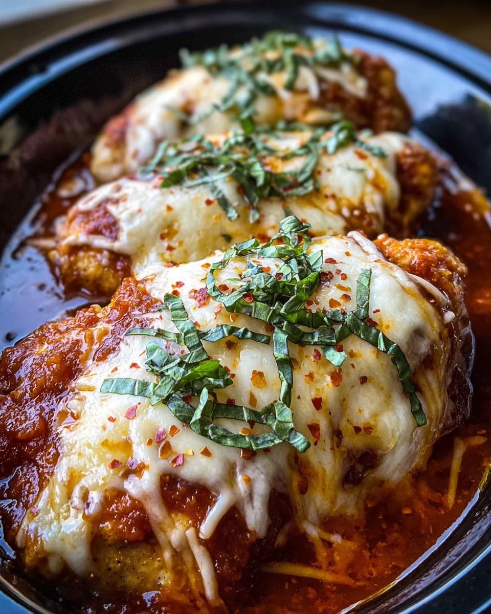 Slow Cooker Cheesy Mozzarella Chicken