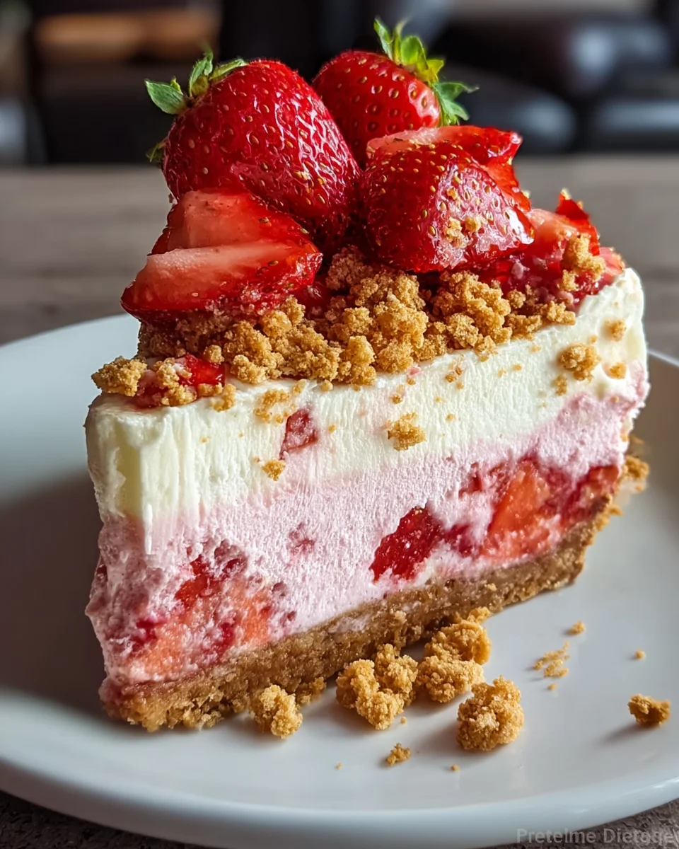 Strawberry Crunch Cheesecake