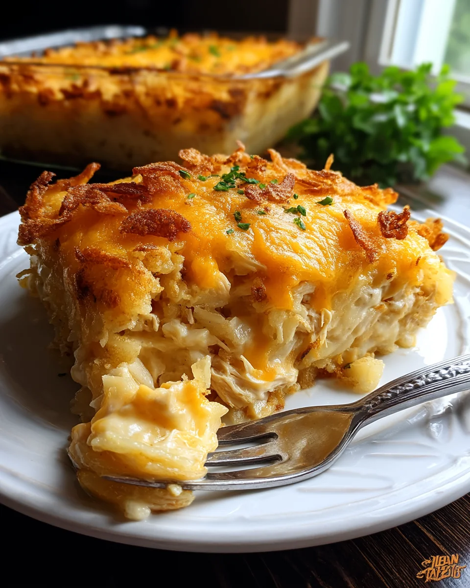 Ultimate Chicken Hashbrown Casserole