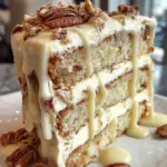 White Chocolate Pecan Layer Cake