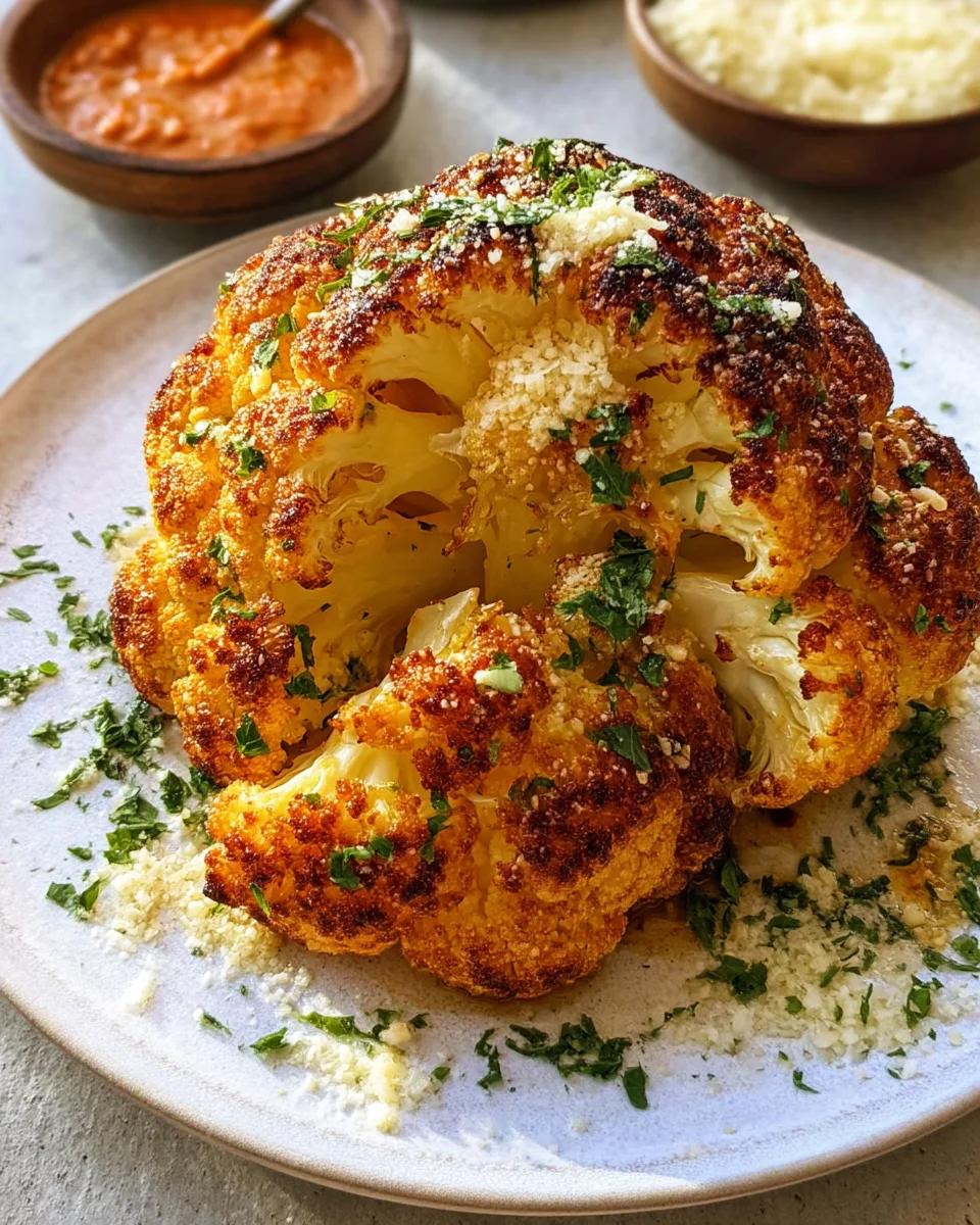 Whole Roasted Cauliflower