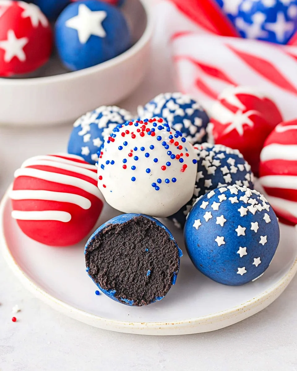 4th Of July Oreo Balls 17 4th