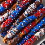 4th of July Chocolate Covered Pretzel Rods 14 4th of July Chocolate Covered Pretzel Rods