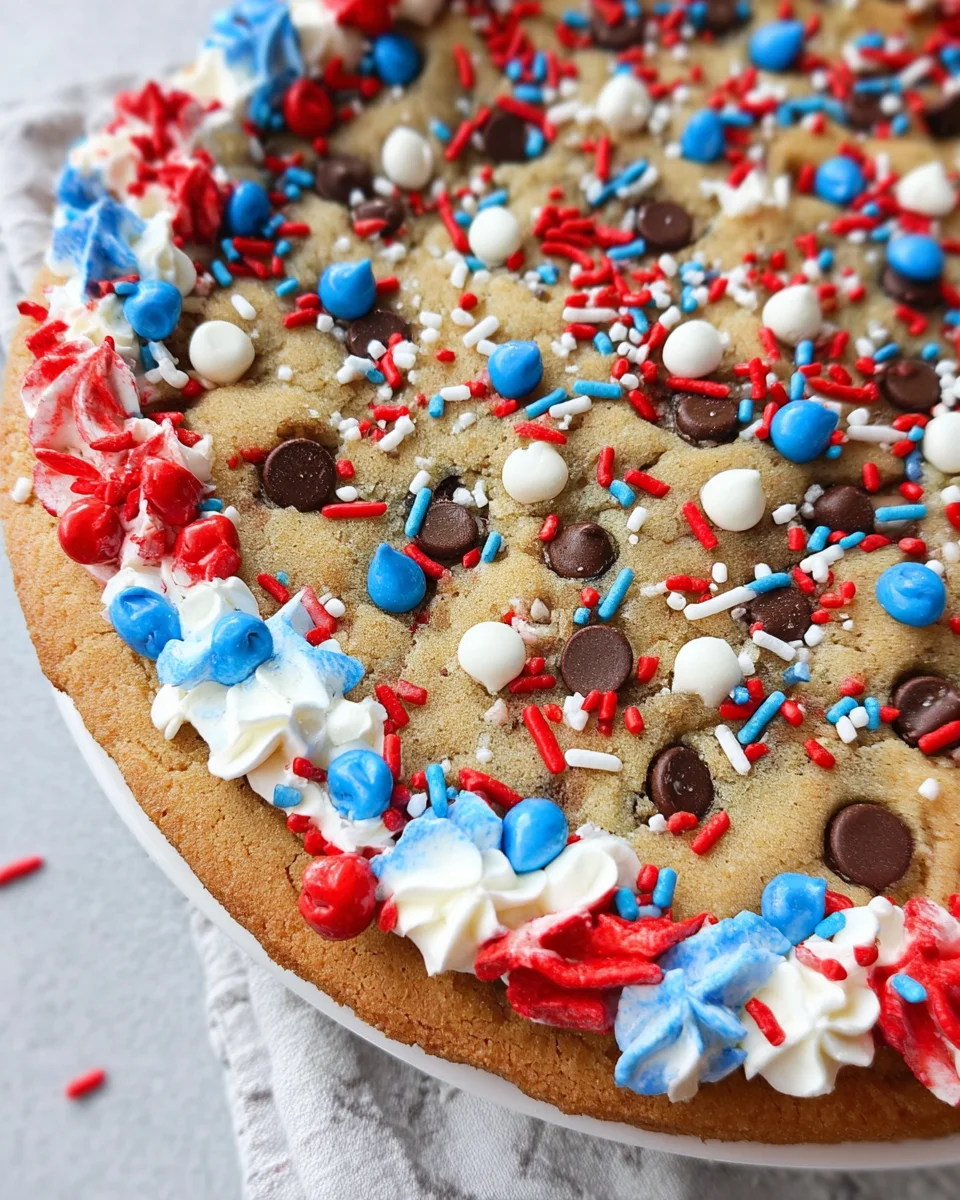 4th of July Cookie Cake 25 4th