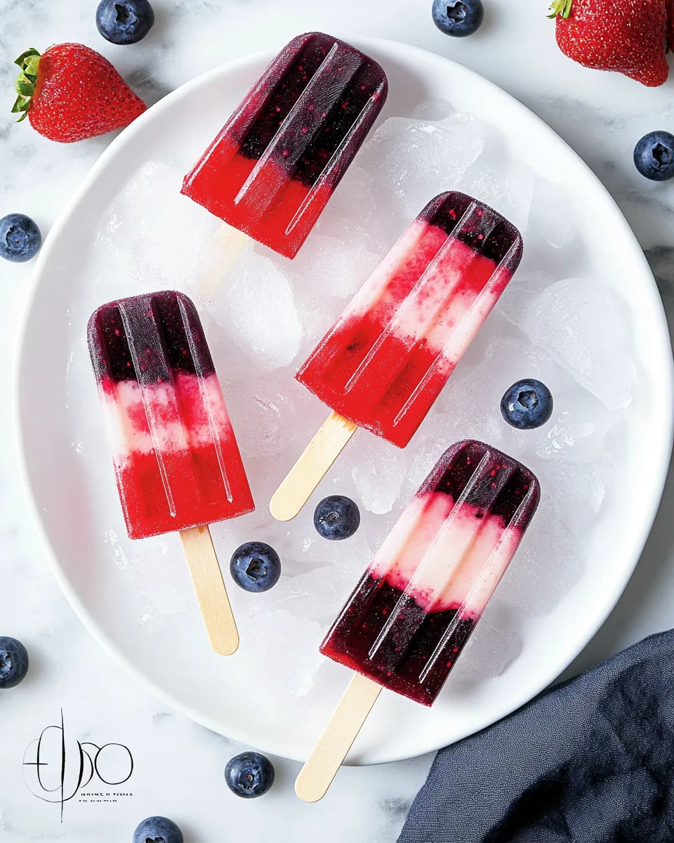 Berry-Coconut Rocket Pops