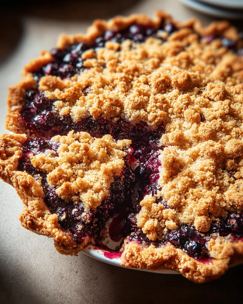 Blueberry Crumble Pie