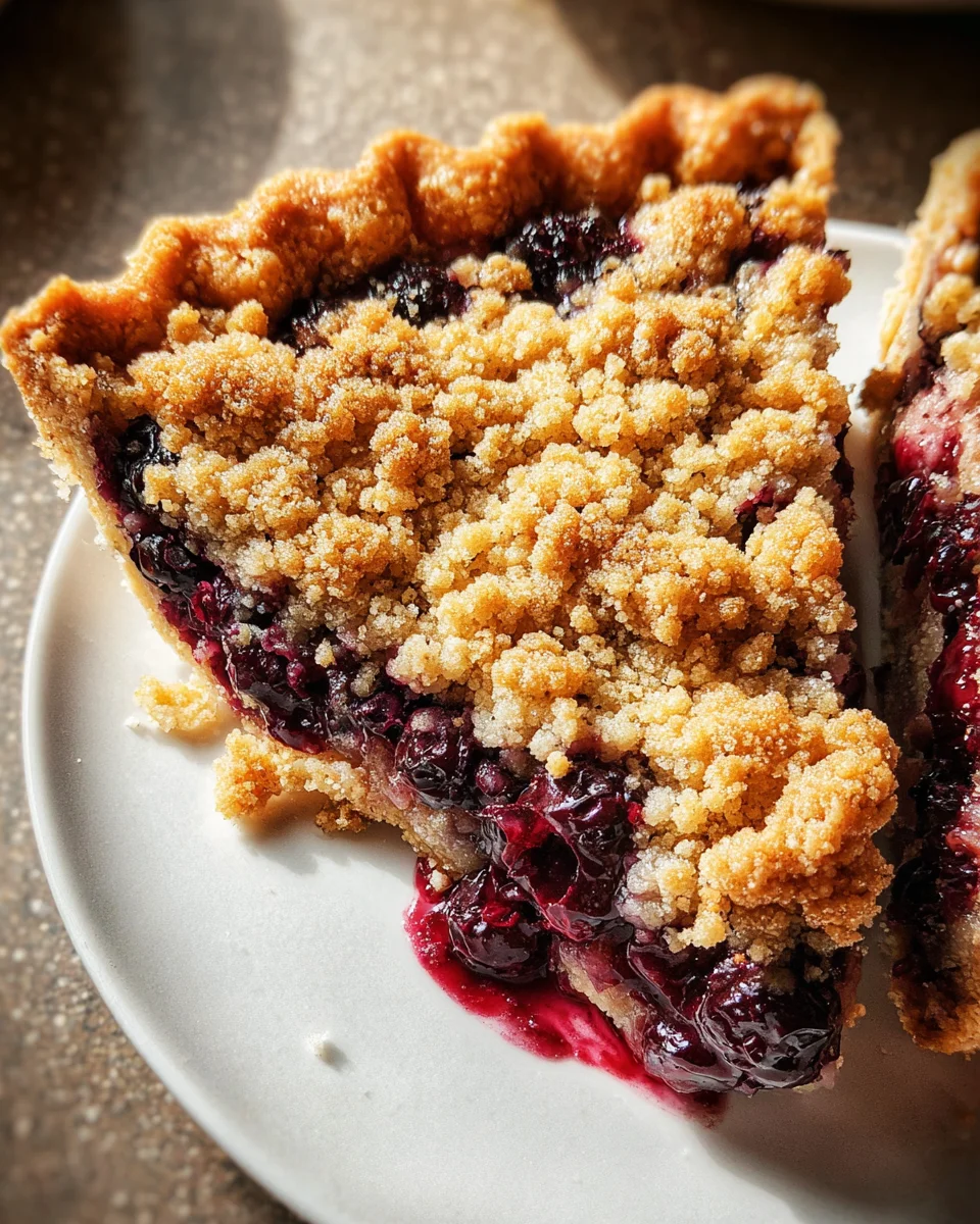 Blueberry Crumble Pie 20 Blueberry