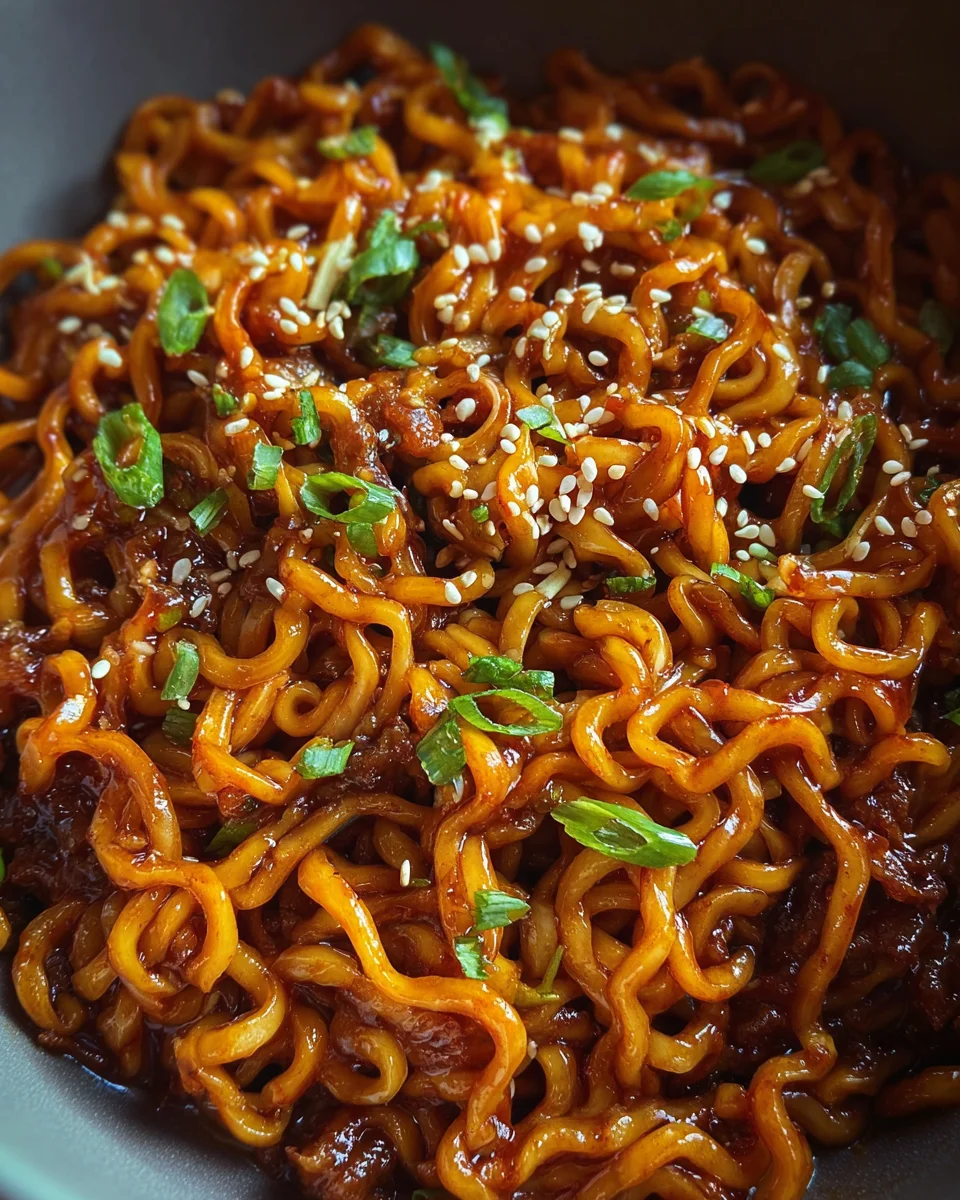 Easy Saucy Ramen Noodles