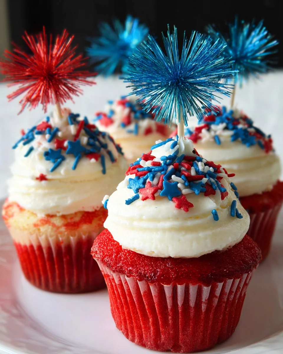 Fireworks Cupcakes