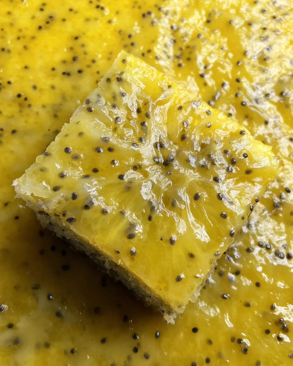 Glazed Lemon Poppy Seed Bars 23 Glazed