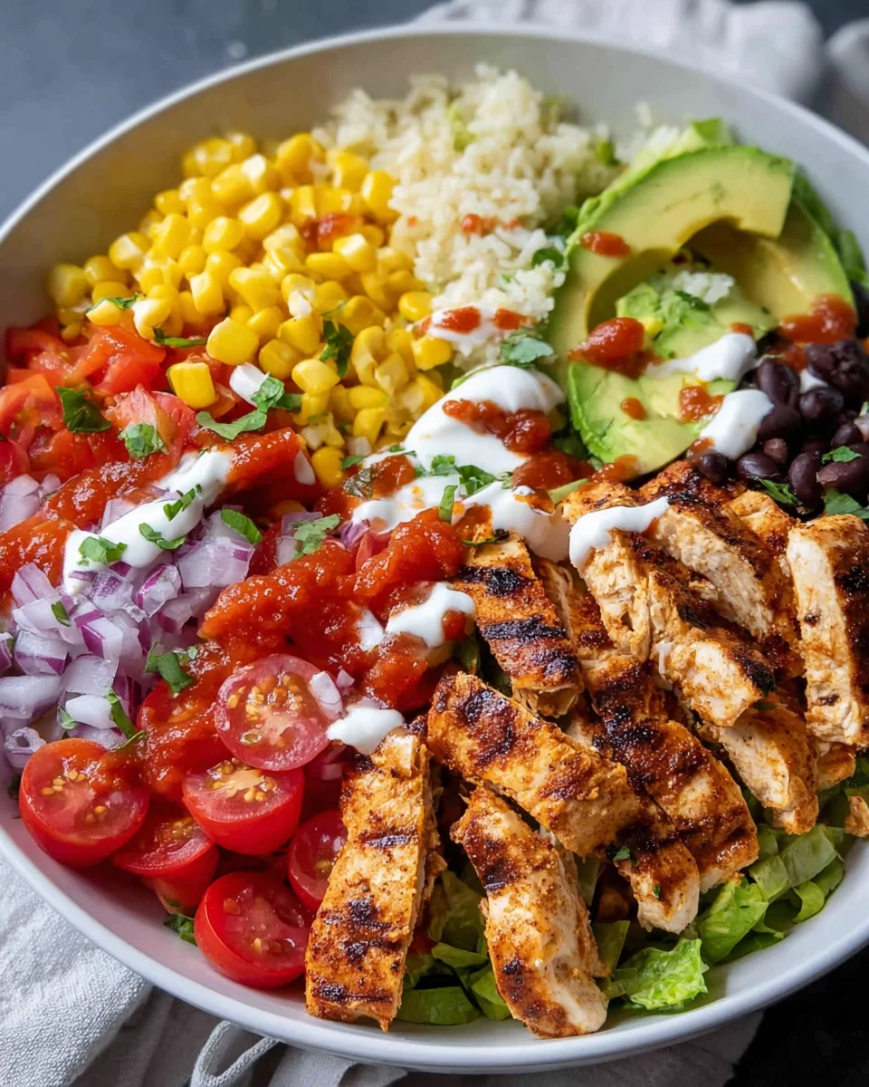 Grilled Chicken Burrito Bowls