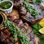 Grilled Flank Steak with Lemon-Herb Sauce 20 Grilled Flank Steak with Lemon-Herb Sauce