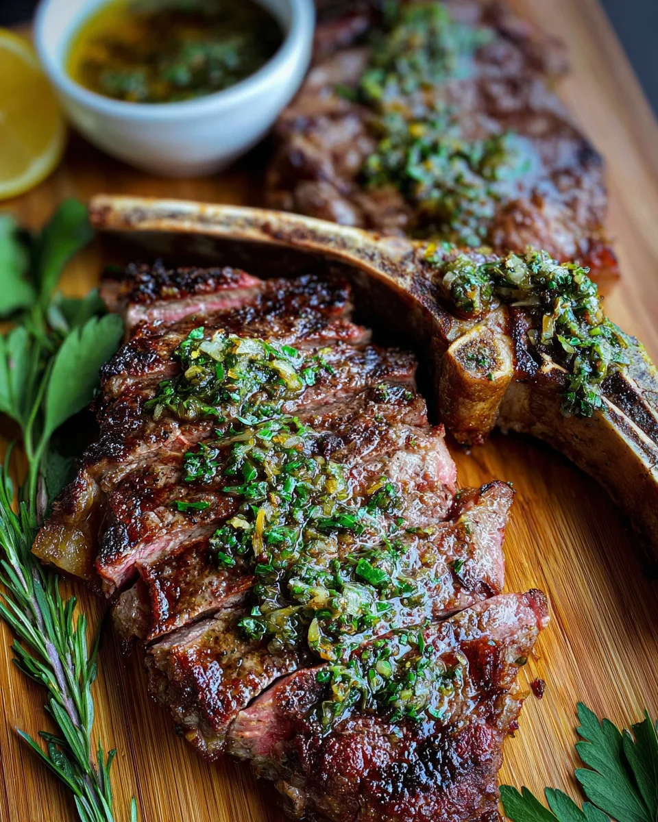 Grilled Flank Steak with Lemon-Herb Sauce 19 Grilled