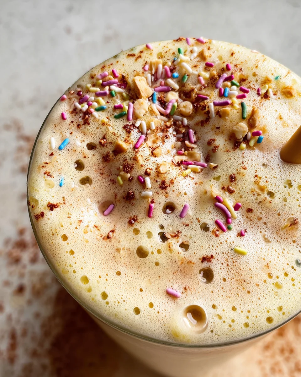 Healthy Vanilla Bean Protein Smoothie
