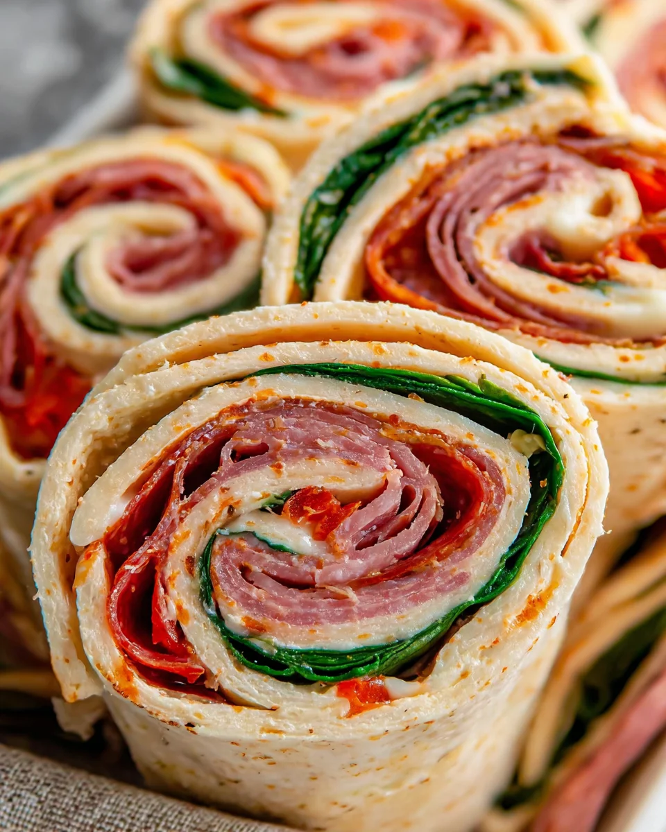 Italian Deli Pinwheel Sandwiches 19 Italian