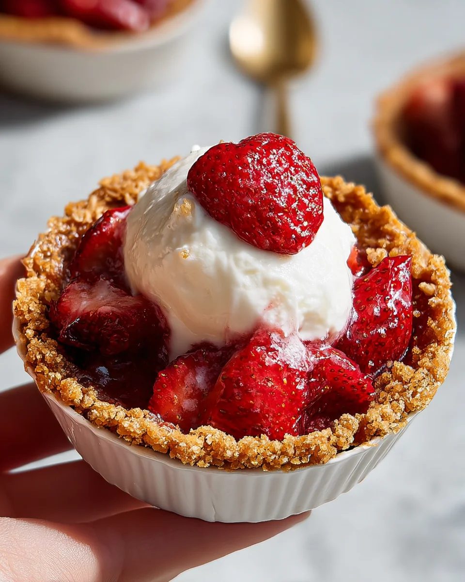 Mini Strawberry Ice Cream Pies 15 Mini