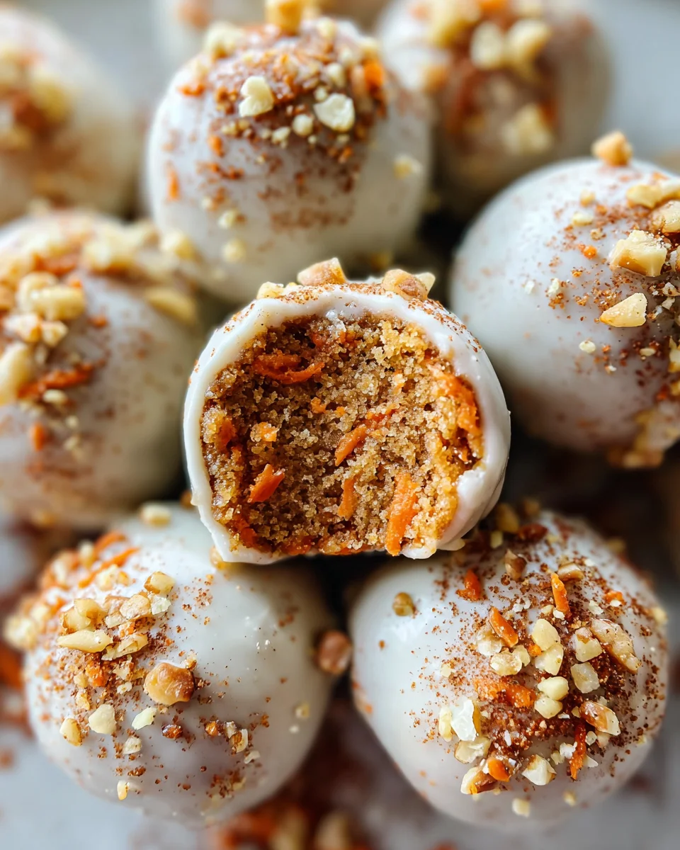 No Bake Carrot Cake Bites