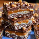 No Bake Crispy Snickers Bars 28 No Bake Crispy Snickers Bars