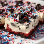 No Bake Fireworks Oreo Cheesecake bars 18 No Bake Fireworks Oreo Cheesecake bars