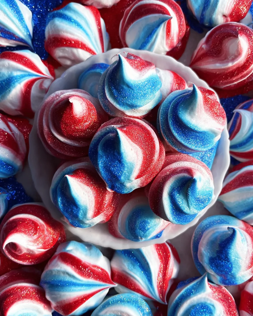 Patriotic Meringue Cookies 13 Patriotic