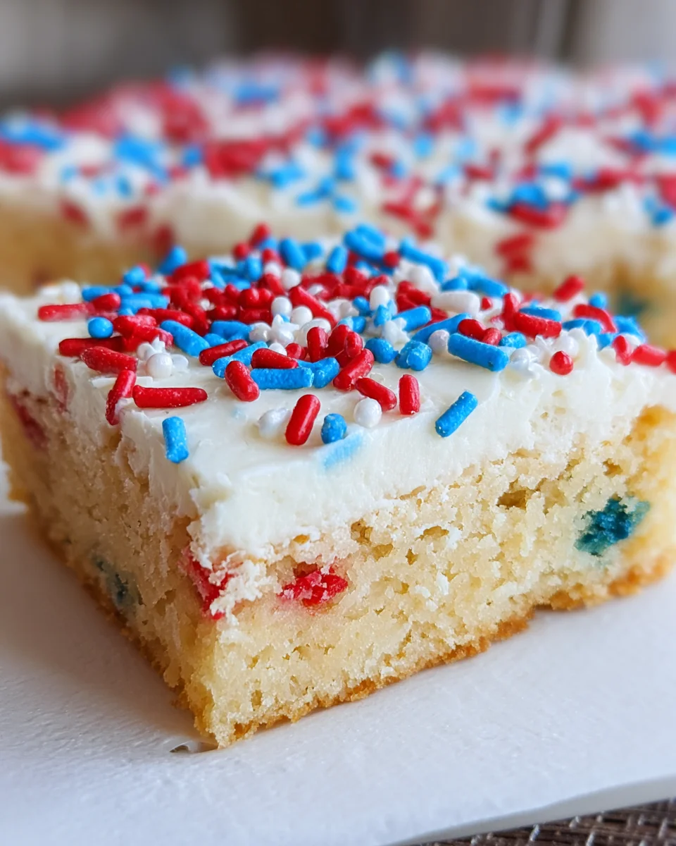 Patriotic Sugar Cookie Bars
