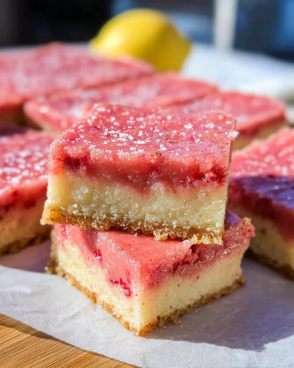 Pink Lemonade Bars