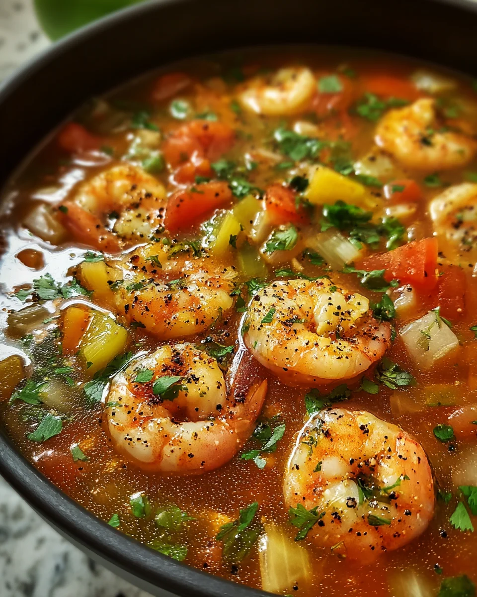 Quick and Spicy Shrimp Soup