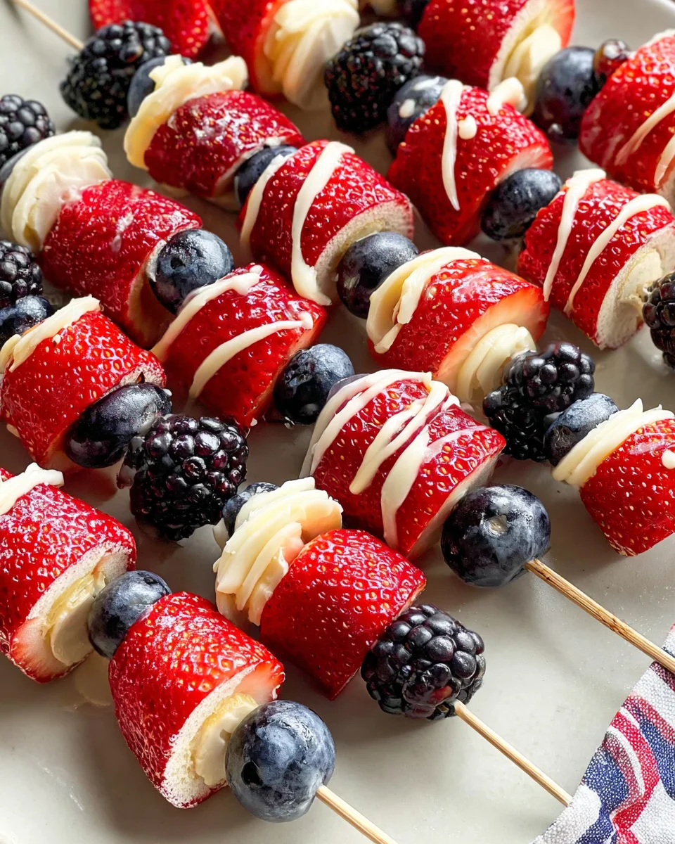 Red, White and Blue Fruit Kabobs 14 Red,