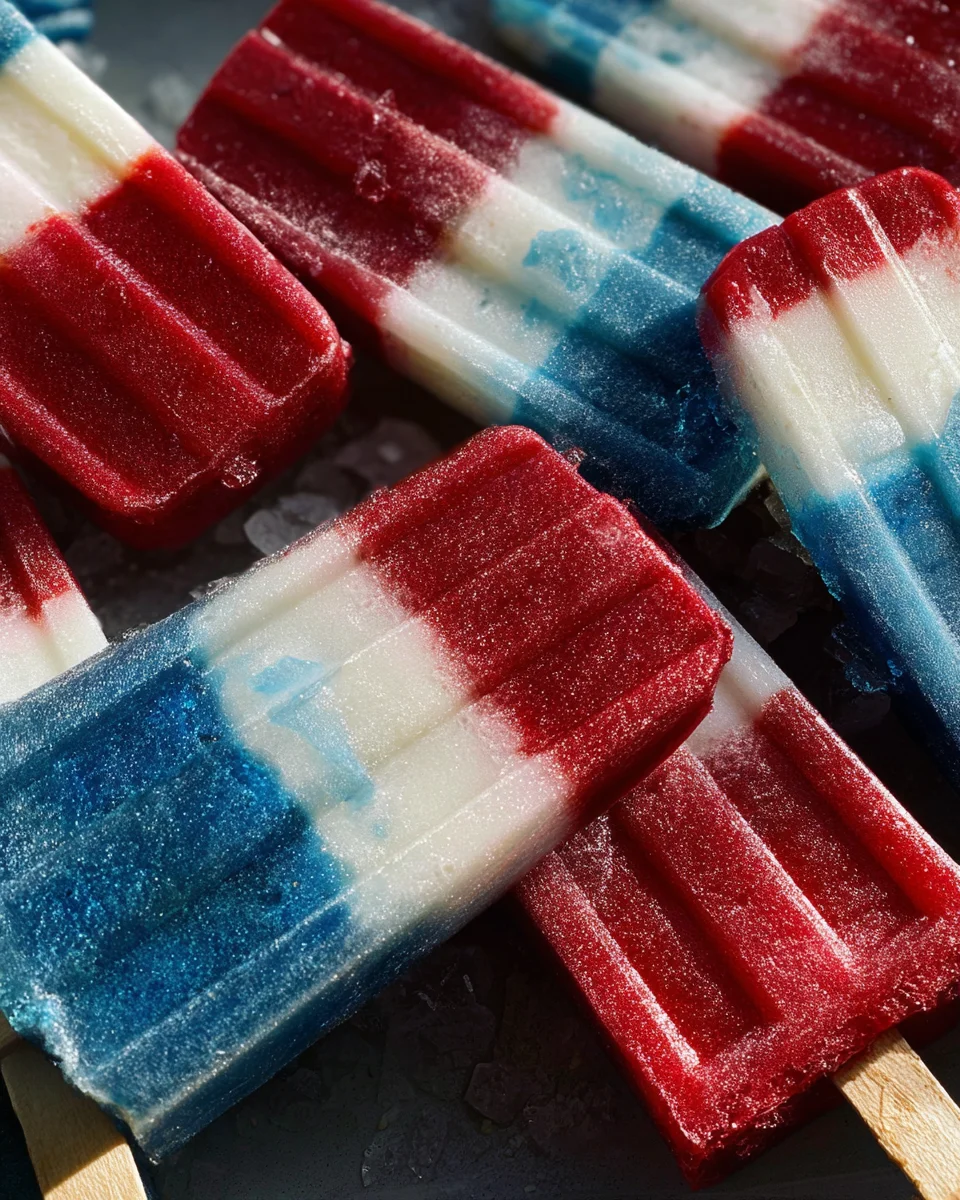 Red White and Blue Popsicles 16 Red