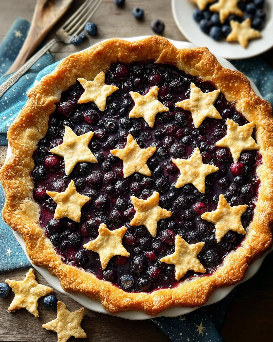 Star-Studded Blueberry Pie