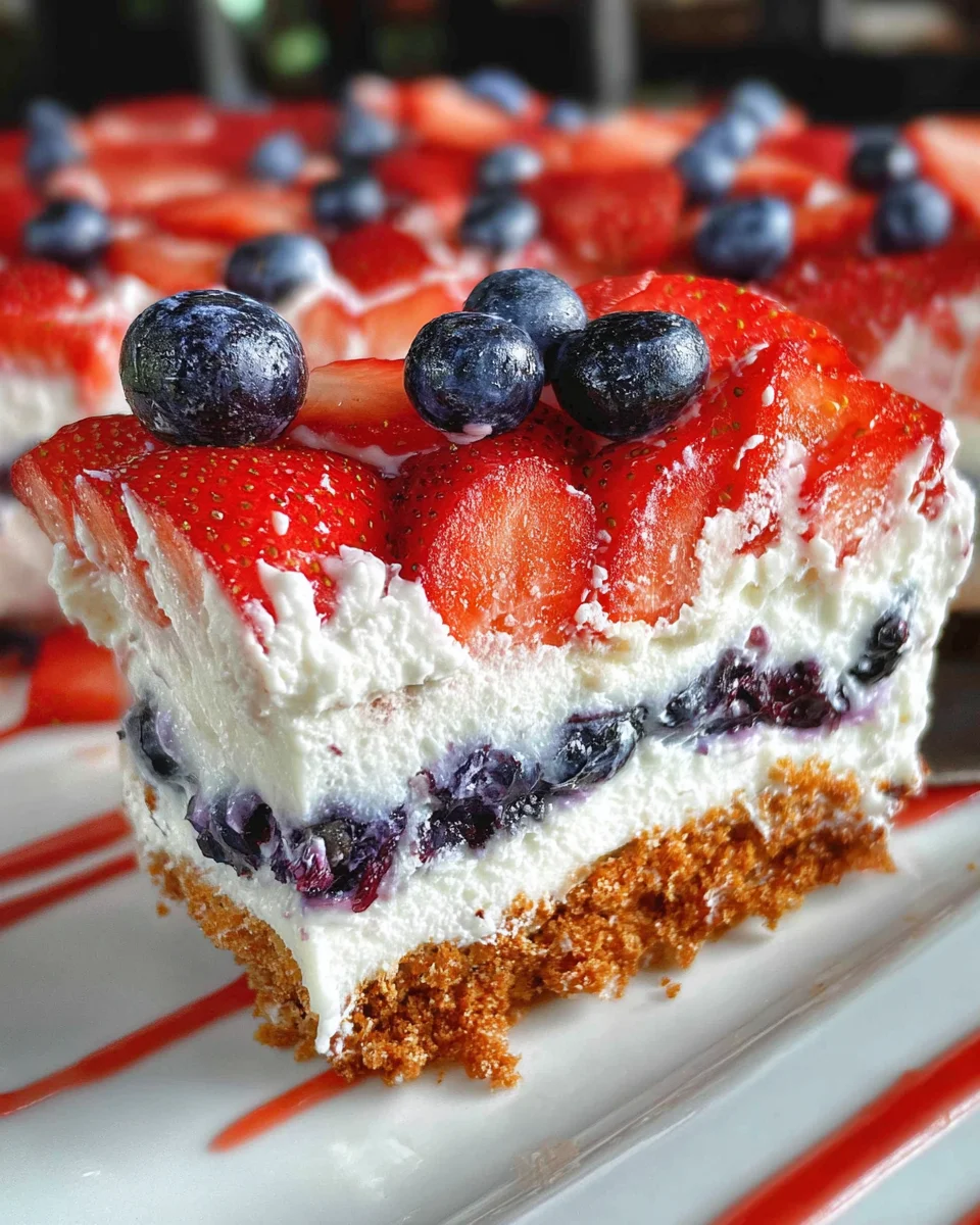 Summer Berry Jello Lasagna 31 Summer