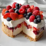 Triple Berry No-Bake Cheesecake 17 Triple Berry No-Bake Cheesecake